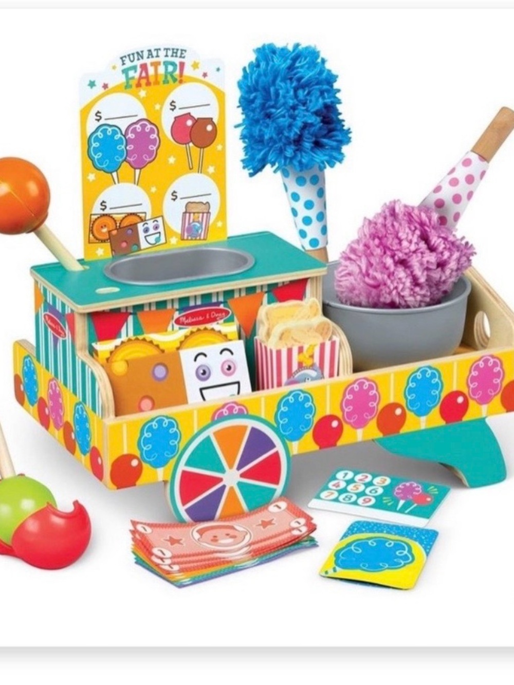 ISO Melissa & Doug Colorful Carnival Cotton Candy & Snack  Playset Brand New